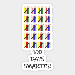 100 days of school hundred days smarter Sticker